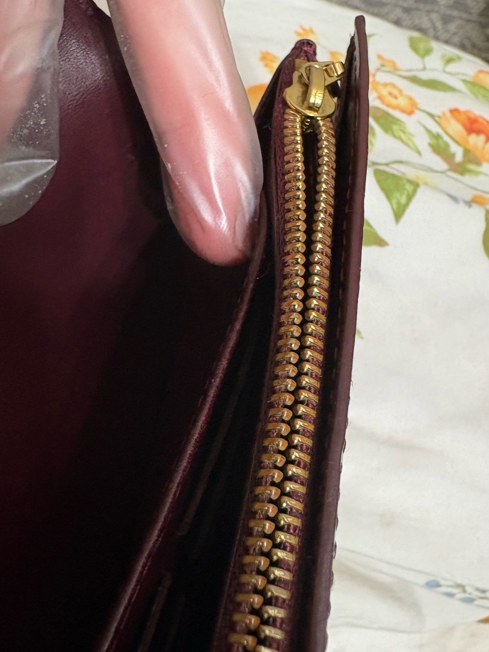 Louis Vuitton Vernis Monogram Continental Wallet - Bordeaux Patent - Picture 7 of 9